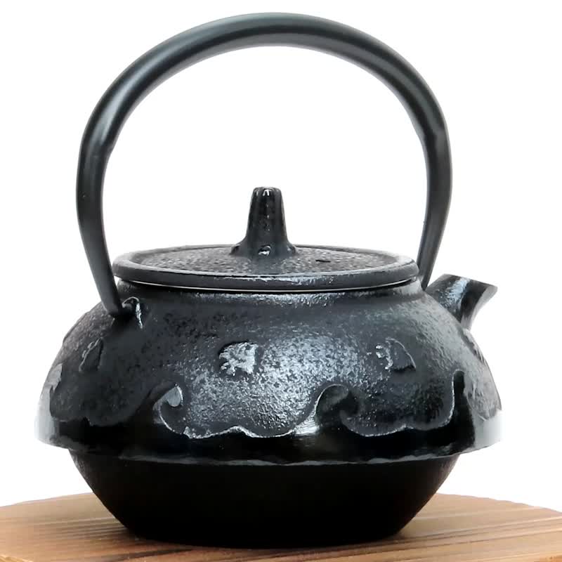 南部鐵器 茶壺 波千鳥 0.3L 日本製 - 茶壺/茶杯/茶具 - 其他金屬 黑色