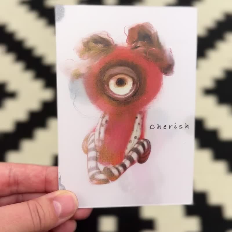 Lenticular print with cyclops by Julia Golub; Lenticular Flip Photo; Flip Photo - 海報/掛畫/掛布 - 其他材質 紫色