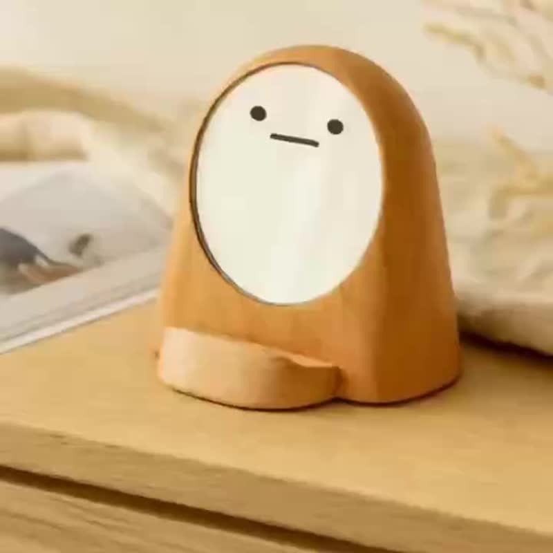 【!!Fast Shipping!!】Gift, Small Mirror Beast Phone Stand, Mirror, Phone Holder, Small Mirror - Phone Stands & Dust Plugs - Wood Multicolor