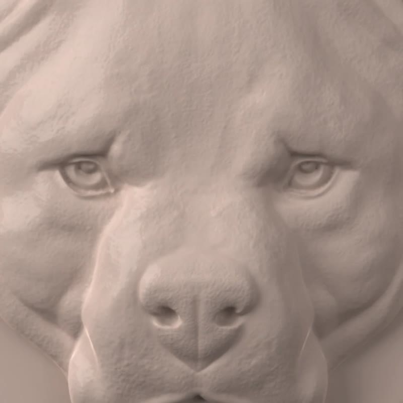 3D模型STL數控銑刀文件3dprint比特犬吊墜 - 其他數位設計 - 其他材質 