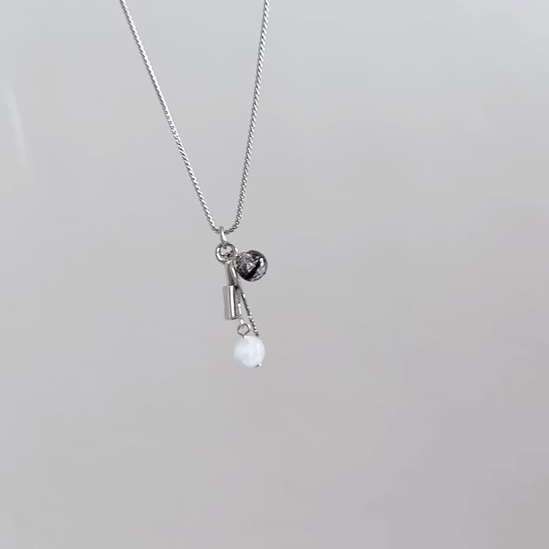 正韓 鎖心之匙 胎毛長項鍊 - 嬰兒手鍊/飾品 - 不鏽鋼 