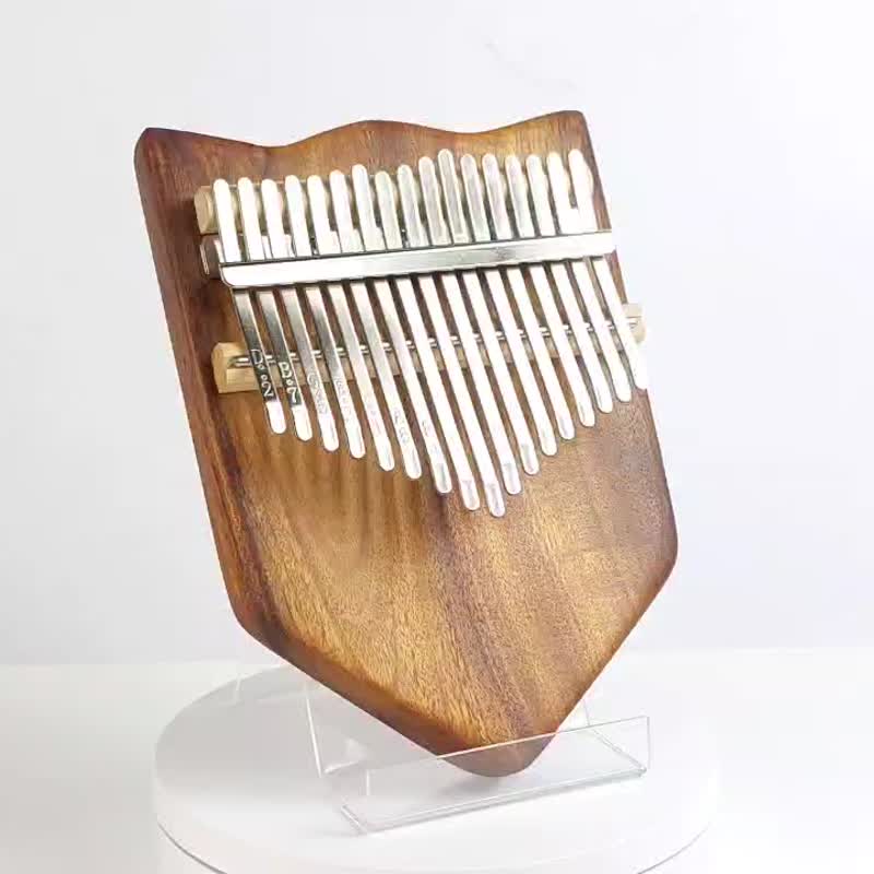 Shape acacia wood thumb piano/17 tone single board thumb piano/KALIMBA - กีตาร์เครื่องดนตรี - ไม้ สีทอง