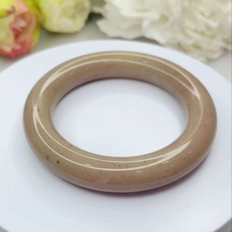 NO.90酒漬莓果手鐲 60MM 圈口佘太翠 手環 佘太翠玉鐲 圓鐲 圓條 - 手鍊/手環 - 玉石 多色