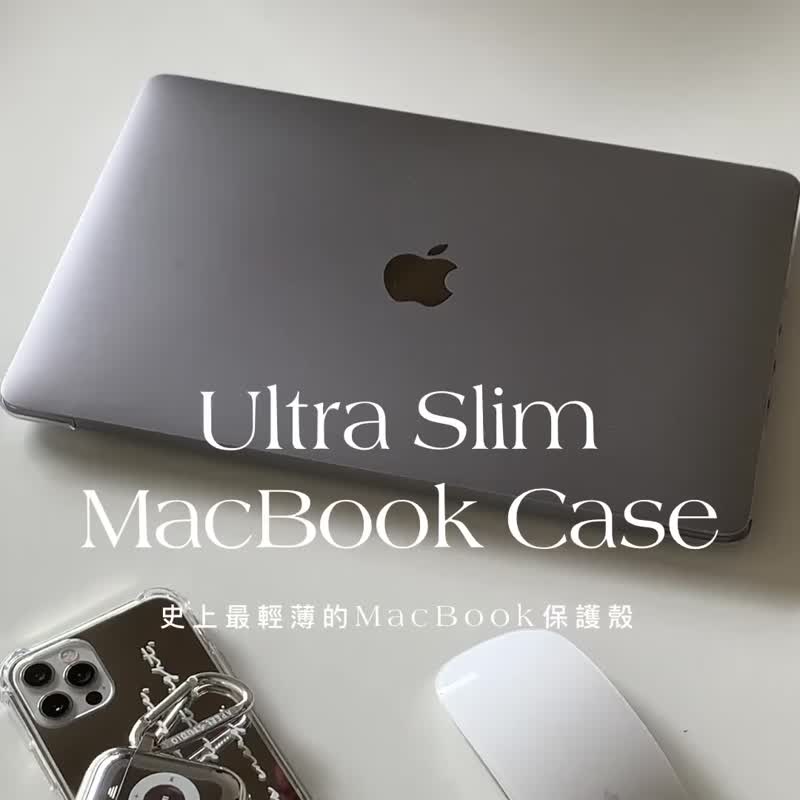 Extra Light Clear Matt MacBook Case M1 M2 Air Pro 13 APEEL STDUIO - Tablet & Laptop Cases - Plastic Transparent