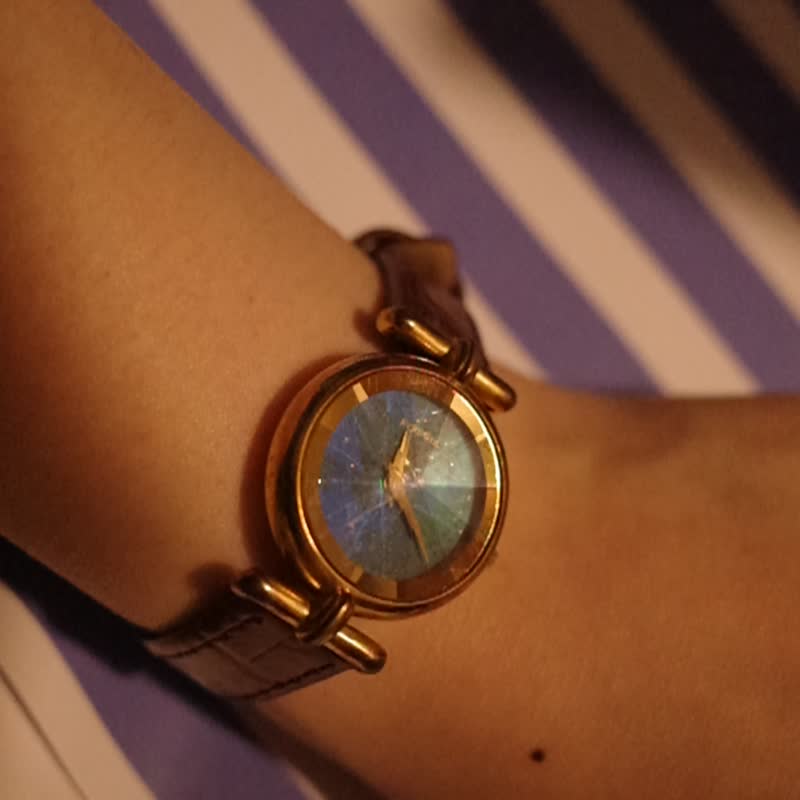 Fossil Zodiacal Light Prism Star Sparkling Quartz Watch - นาฬิกาผู้หญิง - โลหะ สีทอง