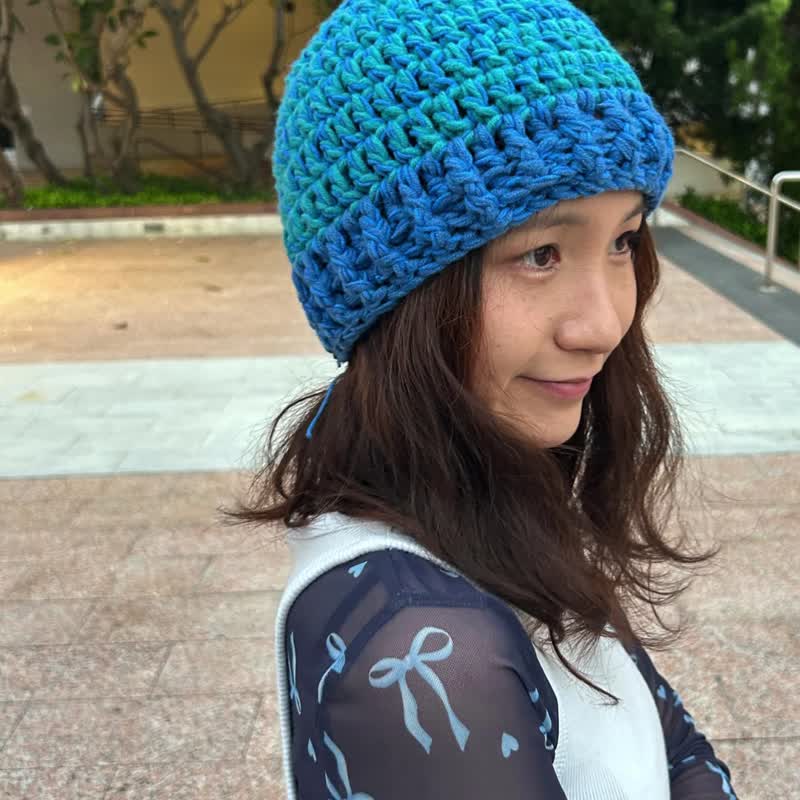 鉤織冷帽 編織帽 鈎織帽 帽子 鉤織 編織 鈎織 - 帽子 - 其他材質 