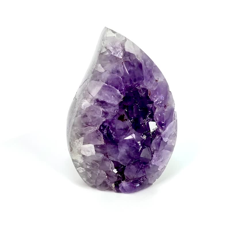 Uruguay Amethyst Flame 280504 - ของวางตกแต่ง - คริสตัล สีม่วง