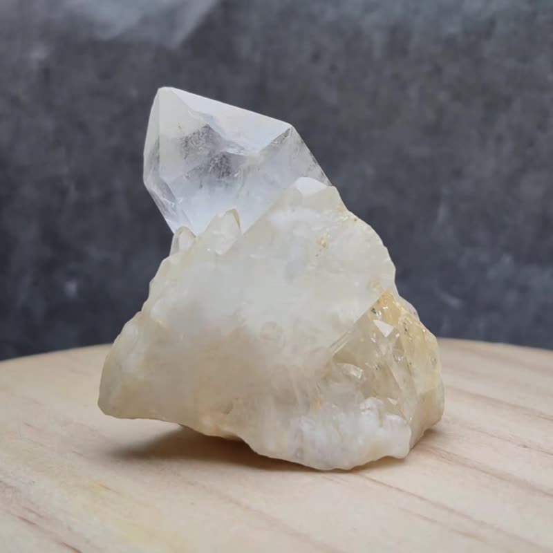 •我的緩衝區• 天然白水晶簇 水晶原礦 - 擺飾/家飾品 - 水晶 白色