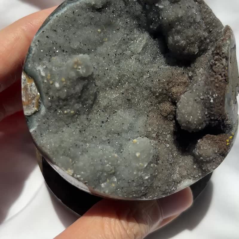 巴西 高質少有 綠色軟糖 地球儀 朵朵晶花球 紫水晶 紫晶簇 彩晶 - 擺飾/家飾品 - 水晶 綠色