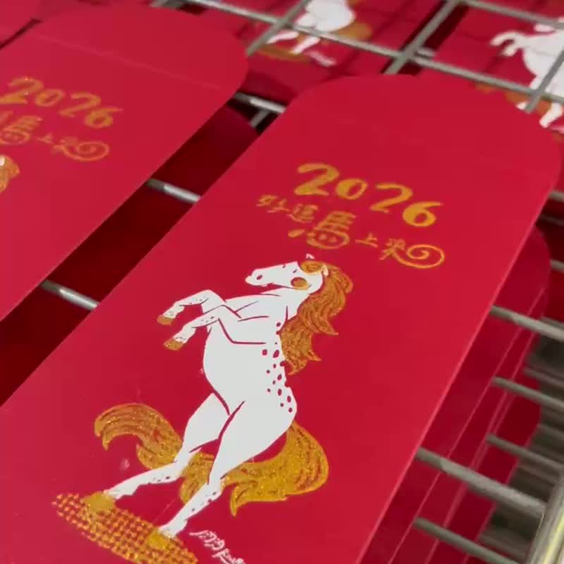 2026 Year of the Horse Red Envelopes 【RouRouDesign】 - ถุงอั่งเปา/ตุ้ยเลี้ยง - กระดาษ สีแดง
