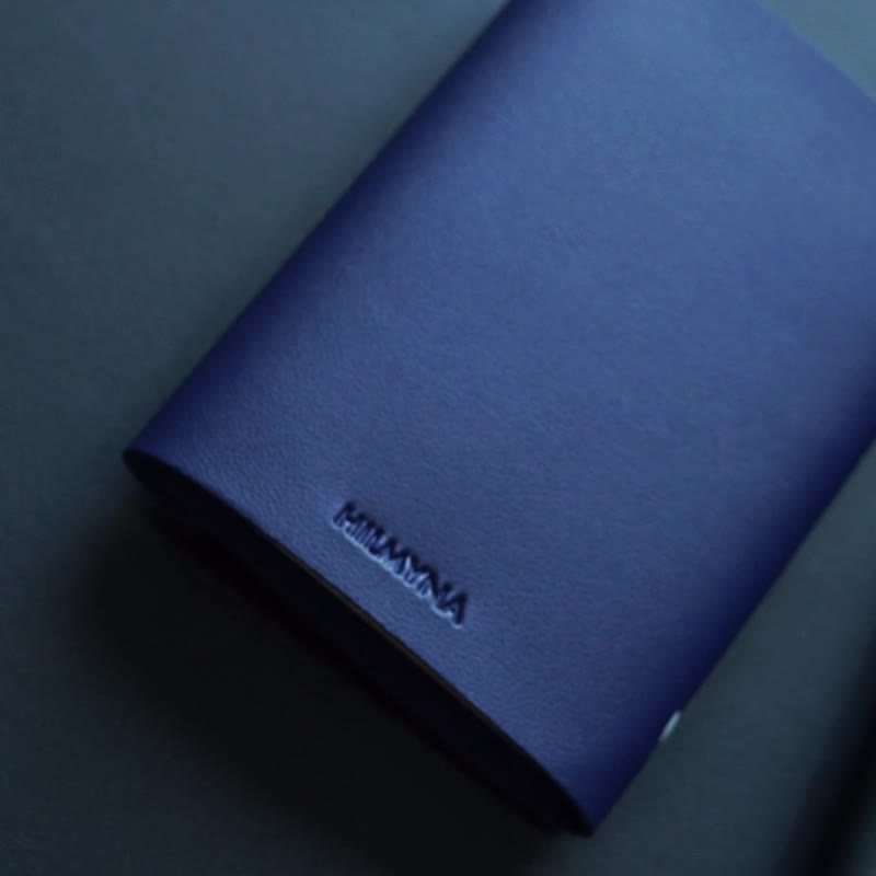 Free Engraving HILMYNA Twelve Notebook BM1 size A6 Refillable NIGHT Tone - 筆記本/手帳 - 人造皮革 