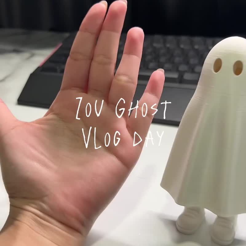 Nong Ghost model, model 10cm. Zou Ghost - Pink Body - 擺飾/家飾品 - 塑膠 粉紅色