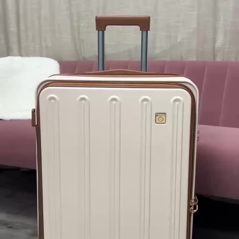 24H快速出貨 美式經典 20吋/24吋/28吋 行李箱 旅行箱(買一送三) - 行李箱/行李喼 - 塑膠 卡其色