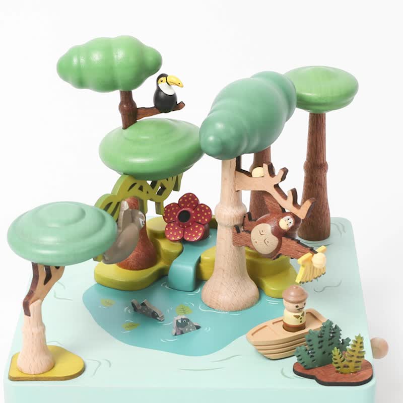【熱帶雨林探險】城市音樂盒 旅行 | Wooderful life - 擺飾/家飾品 - 木頭 多色