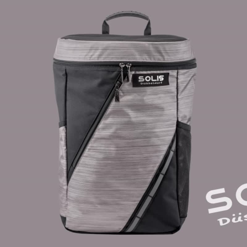 Solis星燦銀系列桶型15吋電腦後背包-銀幻黑 - 背包/後背包/書包 - 聚酯纖維 銀色