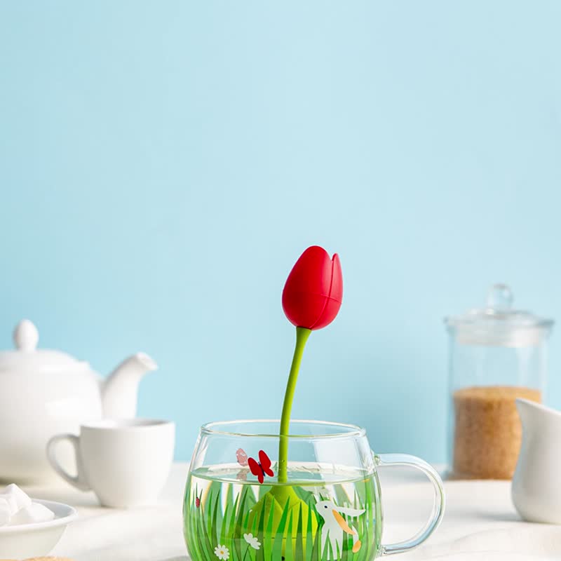OTOTO tulip ball-tea maker (red/yellow) - เครื่องทำกาแฟ - พลาสติก ขาว