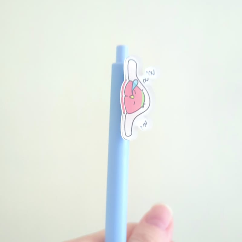 Sleepy bird gel pen / pen / single - Ballpoint & Gel Pens - Other Materials Blue